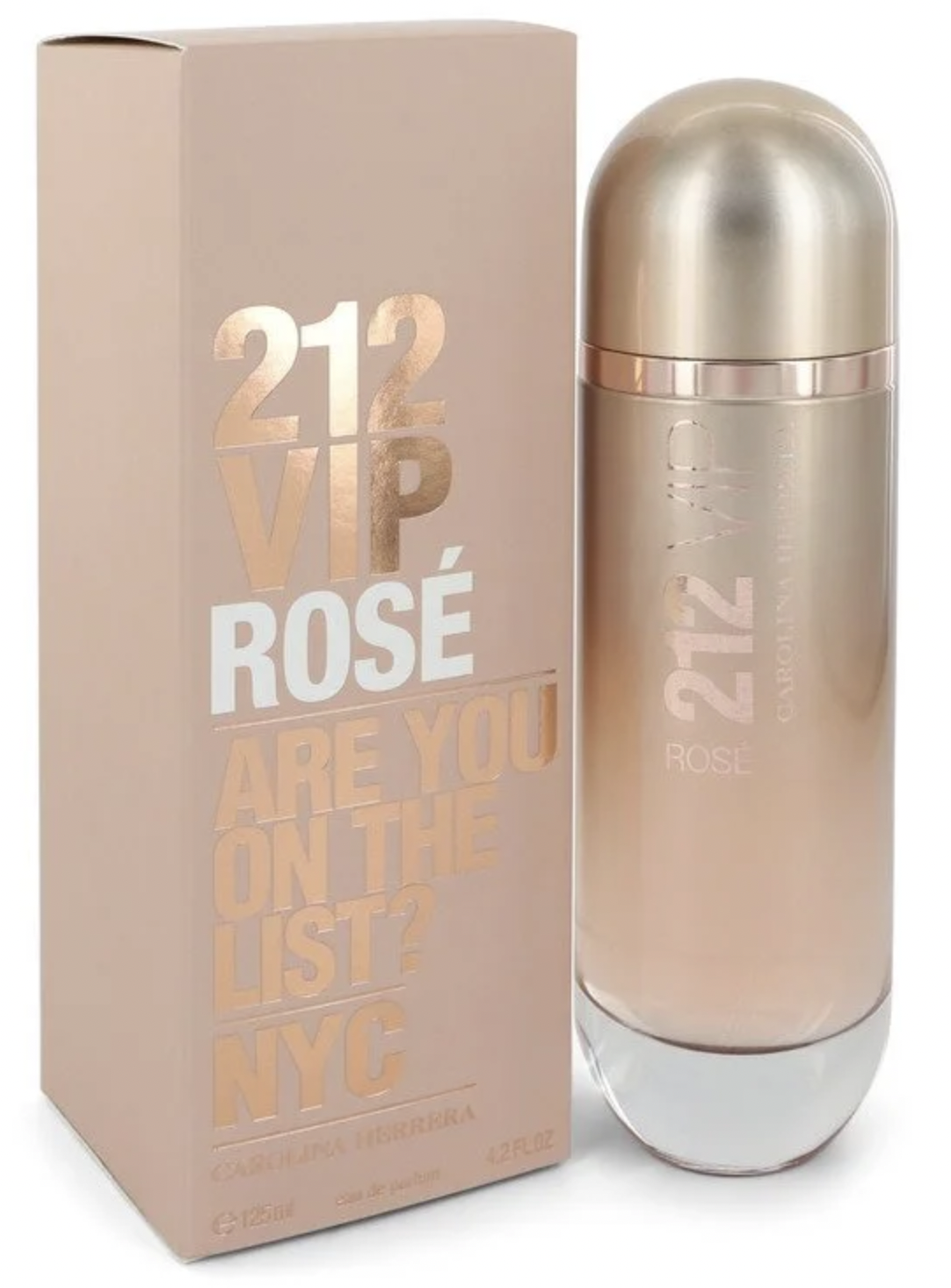 Carolina Herrera 212 Vip Rose Eau De Parfum for Women (125 ml / 4.2 FL OZ)